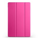 Kilifplus Samsung Galaxy Tab S10 FE ile Uyumlu Tablet Kılıfı Smart Cover Uyku Modlu Standlı Arkası Sert Şeffaf Kapak, Pembe