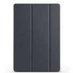 Kilifplus Samsung Galaxy Tab S10 Fe Plus / 13.1" inç ile Uyumlu Tablet Kılıfı Smart Cover Uyku Modlu Standlı Arkası Sert Şeffaf Kapak - Siyah