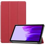 Kilifplus Samsung Galaxy Tab S8 Plus X800 ile Uyumlu Tablet Kılıfı Smart Cover Uyku Modlu Standlı Arkası Sert Şeffaf Kapak (Kırmızı)