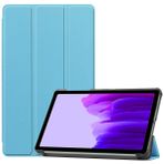 Kilifplus Samsung Galaxy Tab S8 X700 ile Uyumlu Tablet Kılıfı Smart Cover Uyku Modlu Standlı Arkası Sert Şeffaf Kapak - Mavi