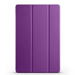 Kilifplus Samsung Galaxy Tab S9 FE Plus ile Uyumlu Tablet Kılıfı Smart Cover Uyku Modlu Standlı Arkası Sert Şeffaf Kapak - Mor