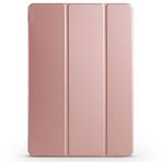 Kilifplus Samsung Galaxy Tab S9 ile Uyumlu Tablet Kılıfı Smart Cover Uyku Modlu Standlı Arkası Sert Şeffaf Kapak- Rose Gold