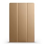 Kilifplus Samsung Galaxy Tab S9 Plus ile Uyumlu Tablet Kılıfı Smart Cover Uyku Modlu Standlı Arkası Sert Şeffaf Kapak - Gold