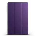 Kilifplus Samsung Galaxy Tab S9 Plus ile Uyumlu Tablet Kılıfı Smart Cover Uyku Modlu Standlı Arkası Sert Şeffaf Kapak - Mor