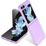Kilifplus Samsung Galaxy Z Flip 5 ile Uyumlu Kılıf Sert Kıpta Mat İnce Rubber Kapak [ Şık, Sade, Mat, Pürüzsüz ] - Mor
