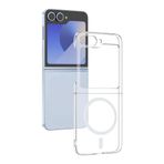 Kilifplus Samsung Galaxy Z Flip 6 ile Uyumlu Kılıf Kamera Korumalı Şeffaf MagSafe Z-London Sert Silikon Kapak