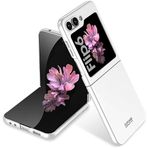 Kilifplus Samsung Galaxy Z Flip 6 ile Uyumlu Kılıf Sert Kıpta Mat İnce Rubber Kapak [ Şık, Sade, Mat, Pürüzsüz ] - Gümüş