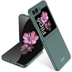 Kilifplus Samsung Galaxy Z Flip 6 ile Uyumlu Kılıf Sert Kıpta Mat İnce Rubber Kapak [ Şık, Sade, Mat, Pürüzsüz ] - Koyu Yeşil