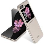 Kilifplus Samsung Galaxy Z Flip 6 ile Uyumlu Kılıf Sert Kıpta Mat İnce Rubber Kapak [ Şık, Sade, Mat, Pürüzsüz ] - Titanyum-Gri