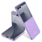 Kilifplus Samsung Galaxy Z Flip 7 ile Uyumlu Kılıf Sert Kıpta Mat İnce Rubber Kapak [ Şık, Sade, Mat, Pürüzsüz ] - Mor