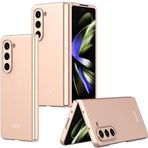 Kilifplus Samsung Galaxy Z Fold 5 ile Uyumlu Kılıf Sert Kıpta Mat İnce Rubber Kapak [ Şık, Sade, Mat, Pürüzsüz ] - Rose Gold