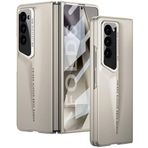 Kilifplus Samsung Galaxy Z Fold 6 ile Uyumlu Kılıf Ultra İnce Kameralı Korumalı Sert Rubber Procase Kapak, [ Sportif, Şık, Sert, İnce ] - Gold