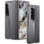 Kilifplus Samsung Galaxy Z Fold 6 ile Uyumlu Kılıf Ultra İnce Kameralı Korumalı Sert Rubber Procase Kapak, [ Sportif, Şık, Sert, İnce ] - Gri