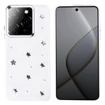 Kilifplus Tecno Spark 20 Pro 5G ile Uyumlu Kılıf Şeffaf Simli Airbag Tasarımlı Kapak, Darbe Emici, Kamera Korumalı, [ Tam Uyumlu, Zarif, Kaliteli ], Yıldız
