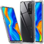 Kilifplus Xiaomi Mi 10T / Mi 10T Pro ile Uyumlu Kılıf Köşe Korumalı Airbag Şeffaf Silikon Anti-Shock Kapak