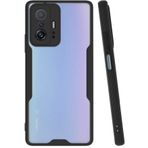 Kilifplus Xiaomi Mi 11T Pro Kamera Lens Korumalı Arkası Şeffaf Silikon Kapak Siyah Kılıf