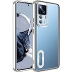 Kilifplus Xiaomi Mi 12T / 12T Pro Kılıf Kamera Korumalı Silikon Logo Açık Omega Kapak - Gümüş