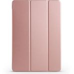 Kilifplus Xiaomi Pad 6 ile Uyumlu Tablet Kılıfı Smart Cover Uyku Modlu Standlı Arkası Sert Şeffaf Kapak- Rose Gold