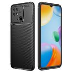 Kilifplus Xiaomi Poco C40 ile Uyumlu Kılıf Silikon Parmak İzi Bırakmayan Karbon Soft Negro Kapak - Siyah