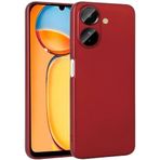 Kilifplus Xiaomi Poco C65 / Redmi 13C ile Uyumlu Kılıf Premier Mat Esnek Silikon Kapak - Kırmızı