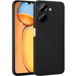 Kilifplus Xiaomi Poco C65 / Redmi 13C ile Uyumlu Kılıf Premier Mat Esnek Silikon Kapak - Siyah