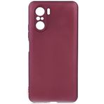 Kilifplus Xiaomi Poco F3 ile Uyumlu Kılıf Premier Mat Esnek Silikon Kapak - Mürdüm