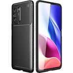 Kilifplus Xiaomi Poco F3 ile Uyumlu Kılıf Silikon Parmak İzi Bırakmayan Karbon Soft Negro Kapak - Siyah