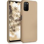 Kilifplus Xiaomi Poco M3 Gold İnce Mat Esnek Silikon Kılıf
