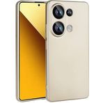 Kilifplus Xiaomi Poco M6 Pro 4G ile Uyumlu Kılıf Premier Mat Esnek Silikon Kapak - Gold