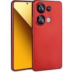 Kilifplus Xiaomi Poco M6 Pro 4G ile Uyumlu Kılıf Premier Mat Esnek Silikon Kapak - Kırmızı
