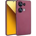 Kilifplus Xiaomi Poco M6 Pro 4G ile Uyumlu Kılıf Premier Mat Esnek Silikon Kapak - Mürdüm