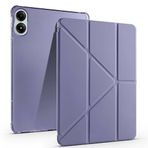 Kilifplus Xiaomi Poco Pad ile Uyumlu Kılıf Tri Folding Silikon Kalem Bölmeli Katlanabilir Standlı PU Deri Yumuşak Kapak, Tablet Kılıfı [Kalem Alanı, Akıllı Kapak, Uyku Modlu] - Mor