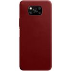 Kilifplus Xiaomi Poco X3 NFC ile Uyumlu Kılıf Premier Mat Esnek Silikon Kapak - Mürdüm