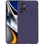 Kilifplus Xiaomi Poco X4 Pro İnce Mat Esnek Silikon Lacivert Kılıf