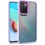 Kilifplus Xiaomi Redmi 10 Lila Electro Silikon Renkli Flora Kapak Kılıf