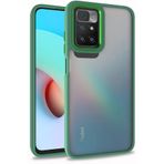 Kilifplus Xiaomi Redmi 10 Yeşil Electro Silikon Renkli Flora Kapak Kılıf
