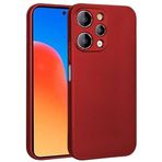 Kilifplus Xiaomi Redmi 12C ile Uyumlu Kılıf Premier Mat Esnek Silikon Kapak - Kırmızı