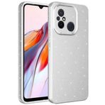 Kilifplus Xiaomi Redmi 12C ile Uyumlu Silikon Kapak Simli Parlak Lux Kamera Korumalı Koton - Gri