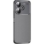 Kilifplus Xiaomi Redmi 13 4G ile Uyumlu Kılıf Silikon Parmak İzi Bırakmayan Karbon Soft Negro Kapak - Siyah