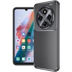 Kilifplus Xiaomi Redmi 14C 4G ile Uyumlu Kılıf Silikon Parmak İzi Bırakmayan Karbon Soft Negro Kapak - Siyah