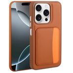 Kilifplus Xiaomi Redmi 15C ile Uyumlu Kılıf Kartlık Bölmeli X-Kart Silikon Kapak, Premium Koruma, Kahverengi