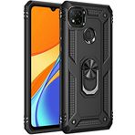 Kilifplus Xiaomi Redmi 9C Zırhlı Standlı Mıknatıslı Siyah Tank Kapak Kılıf