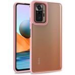 Kilifplus Xiaomi Redmi Note 10 Pro Kılıf Electro Silikon Renkli Flora Kapak - Rose Gold