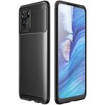 Kilifplus Xiaomi Redmi Note 10/10s ile Uyumlu Kılıf Silikon Parmak İzi Bırakmayan Karbon Soft Negro Kapak - Siyah