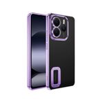 Kilifplus Xiaomi Redmi Note 14 5G ile Uyumlu Kılıf Kamera Korumalı, Silikon, Logo Açık Arkası Şeffaf, Tam Uyumlu, Renkli, Omega Kapak, Lila