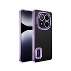 Kilifplus Xiaomi Redmi Note 14 Pro 4G ile Uyumlu Kılıf Kamera Korumalı, Silikon, Logo Açık Arkası Şeffaf, Tam Uyumlu, Renkli, Omega Kapak, Lila