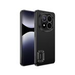 Kilifplus Xiaomi Redmi Note 14 Pro 4G ile Uyumlu Kılıf Kamera Korumalı, Silikon, Logo Açık Arkası Şeffaf, Tam Uyumlu, Renkli, Omega Kapak, Siyah