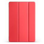 Kilifplus Xiaomi Redmi Pad SE 11" ile Uyumlu Tablet Kılıfı Smart Cover Uyku Modlu Standlı Arkası Sert Şeffaf Kapak - Kırmızı