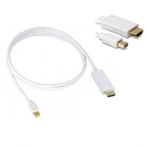 KılıfShop Mini Display Port Hdmı Dönüştürücü Kablo 1.5M Beyaz Kılıf