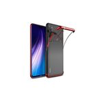 KılıfShop Xiaomi Redmi Note 8 Zore Dört Köşeli Lazer Silikon Kılıf